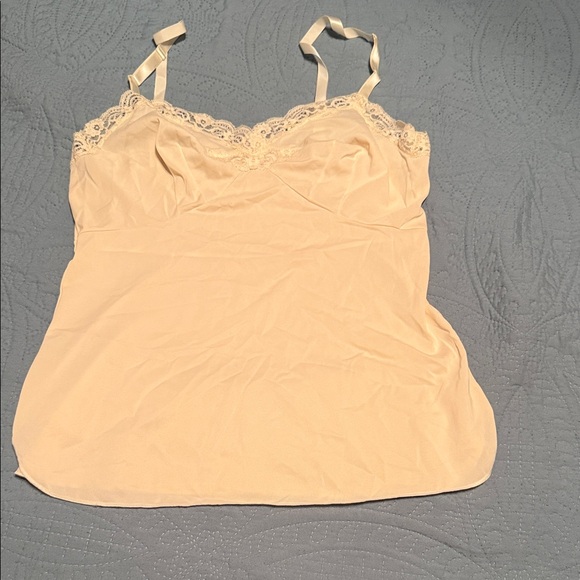 Vintage Shadowline Elegant Cream Chemise with Lace Trim Size 34 - Picture 1 of 4